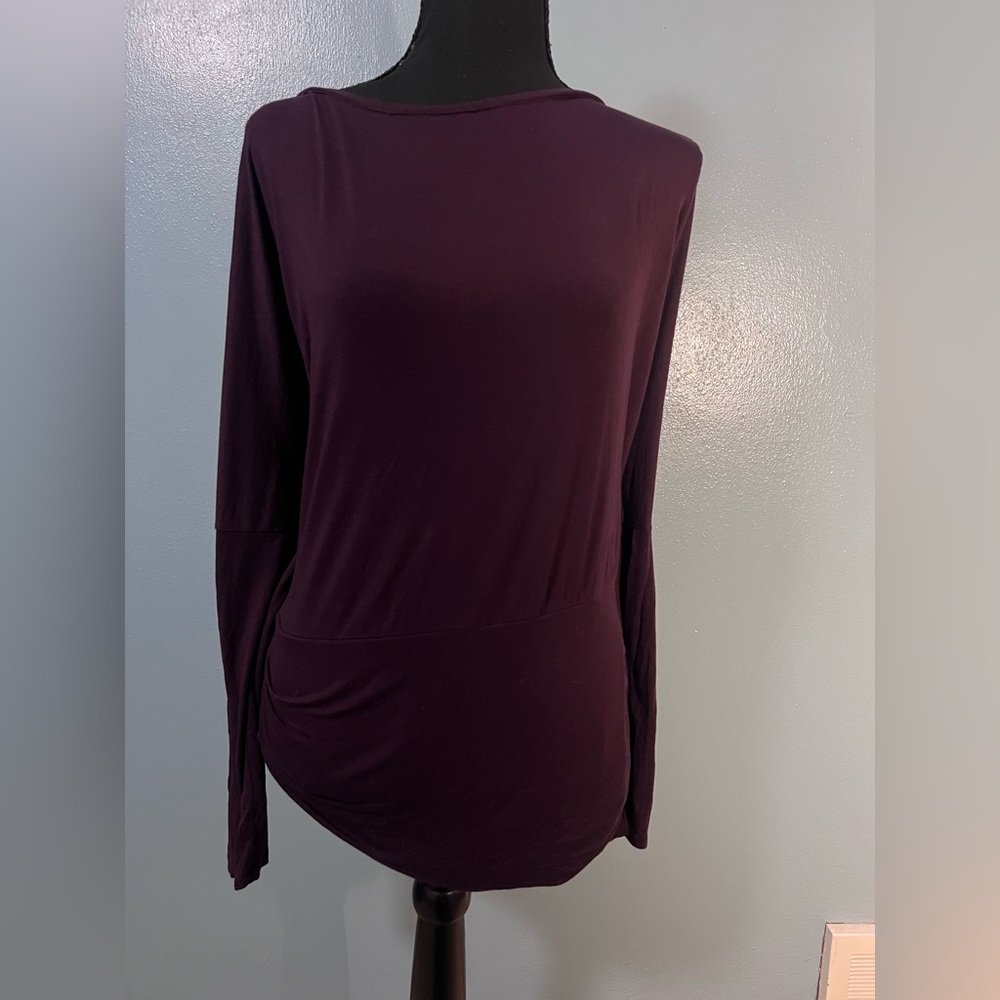 Express Deep Purple Long Sleeve Top